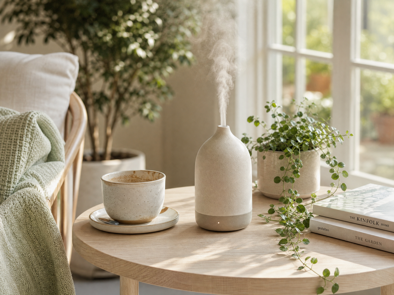 Best Essential Oils for a Sunroom Diffuser — Late Morning, Glass Walls, the Day Still Open